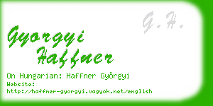 gyorgyi haffner business card